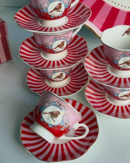 Turkish Red coffee set