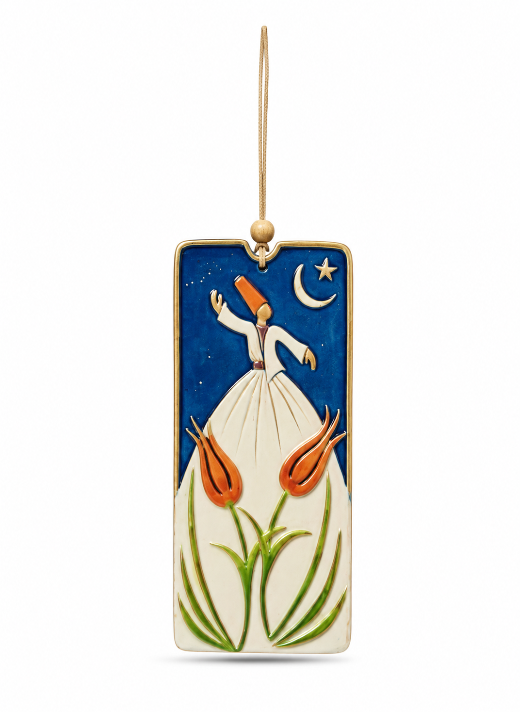 Ceramic Dervish Frame handmade artwork