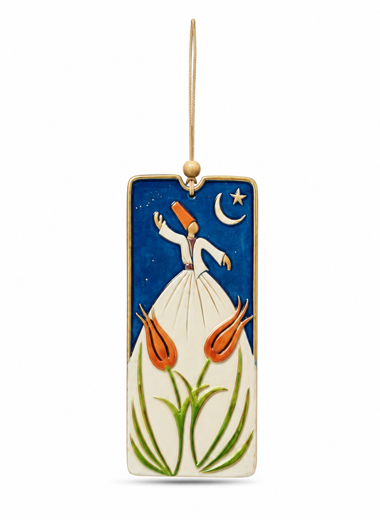 Ceramic Dervish Frame handmade artwork