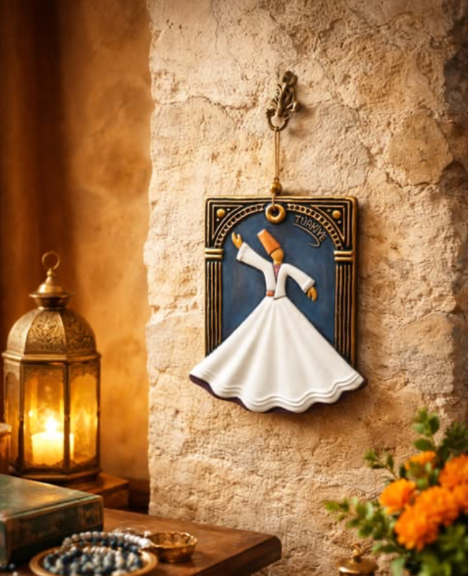 3d Dervish in a Ceramic Artwork